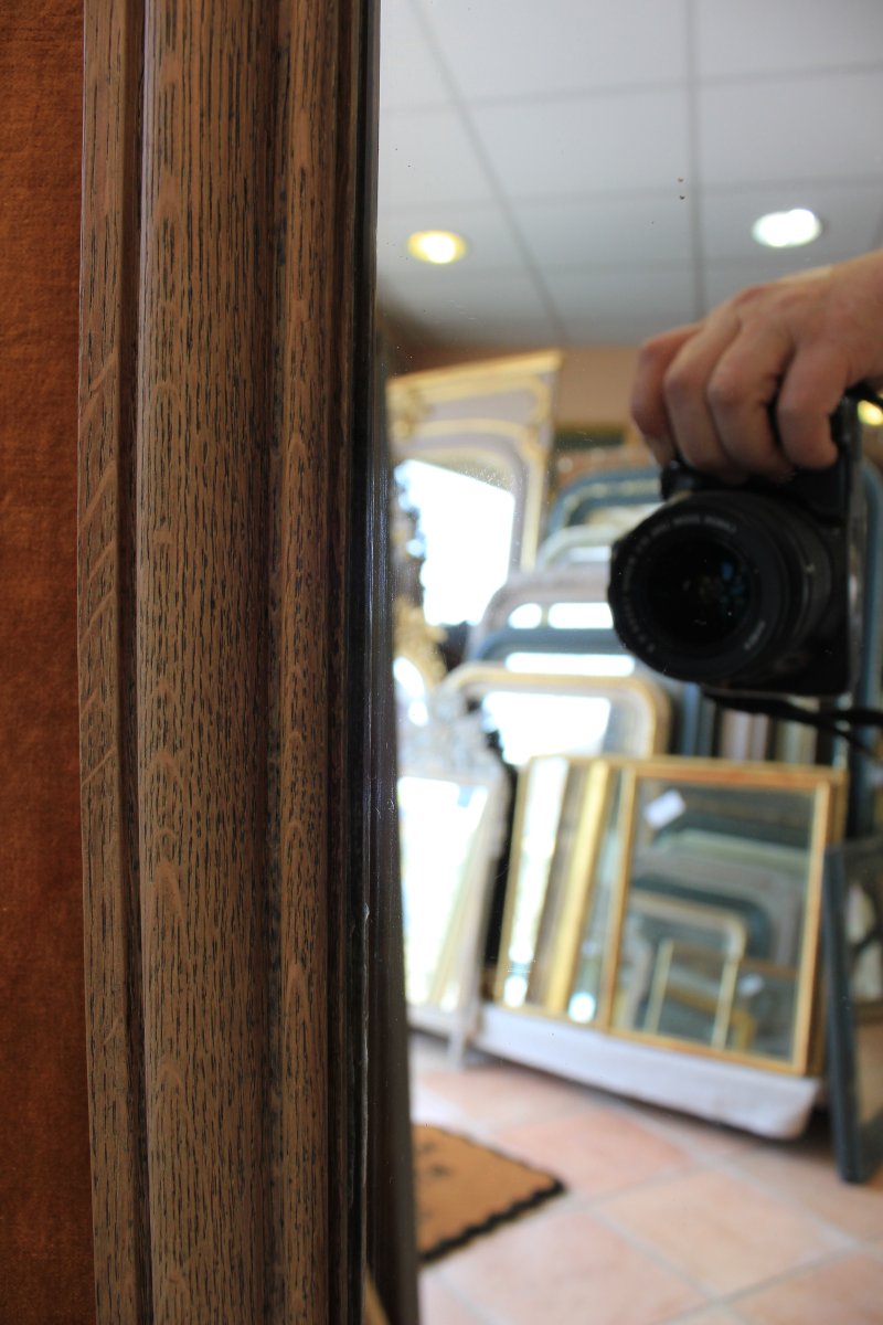 "1900" Bistro Mirror Made Of Natural Wood, 109 X 127 Cm-photo-7
