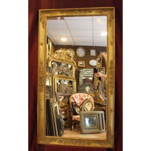 Large Antique Rectangle Golden Restoration Mirror 78 X 141 Cm