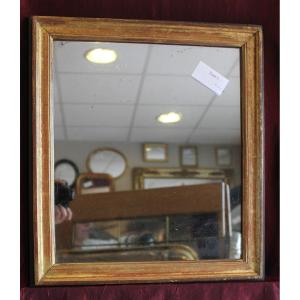 47 x 52 cm miroir XIXème, dorure, glace mercure