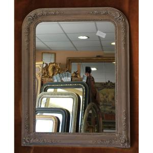 84 X 108 Antique Fireplace Mirror, Restored With A Patina Finish