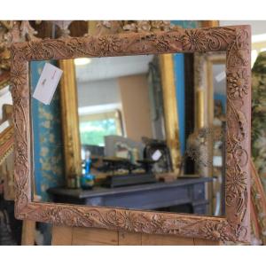 Petit Miroir Rectangle Art-nouveau 34 X 45 Cm