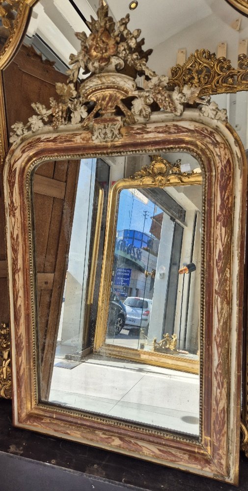 Louis Philippe Mirror Vase Decor 65*115 Cm-photo-3