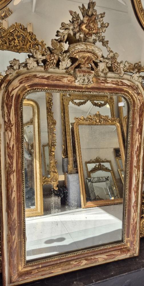 Louis Philippe Mirror Vase Decor 65*115 Cm
