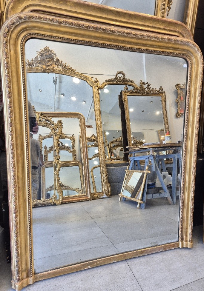 Napoleon III Gilded Mercury Mirror 118*139cm