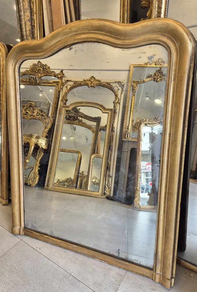 Miroir Louis Philippe époque glace de cheminée 115*145cm-photo-1