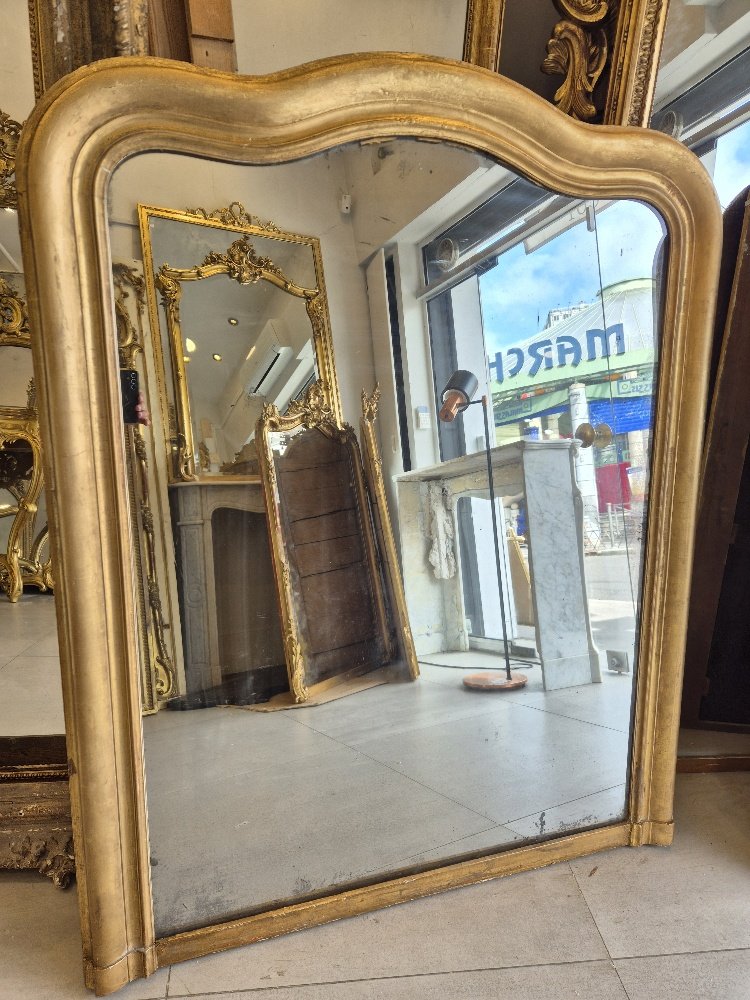 Miroir Louis Philippe époque glace de cheminée 115*145cm-photo-6