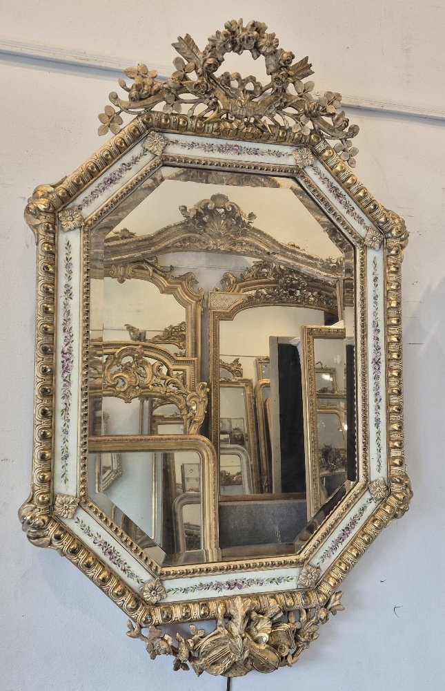 Original Ice Cream Porcelain Music Octagonal Mirror 79*120 Cm-photo-1