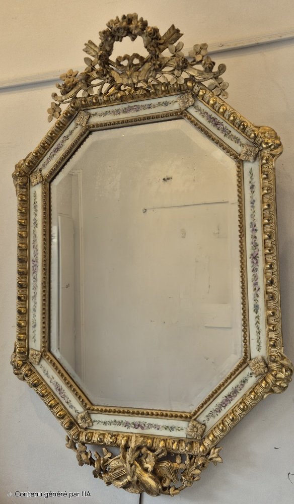 Original Ice Cream Porcelain Music Octagonal Mirror 79*120 Cm-photo-2