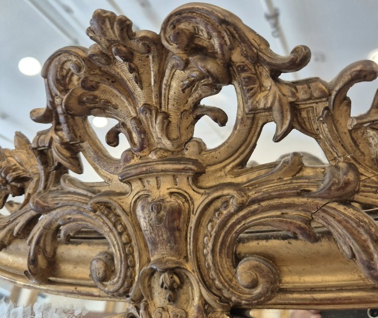 miroir Napoléon III à facettes glaces de Venise  70*90CM-photo-4
