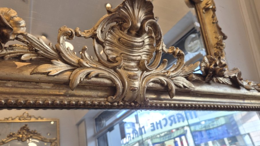 large miroir Louis Philippe glace de cheminée 132*152cm-photo-4