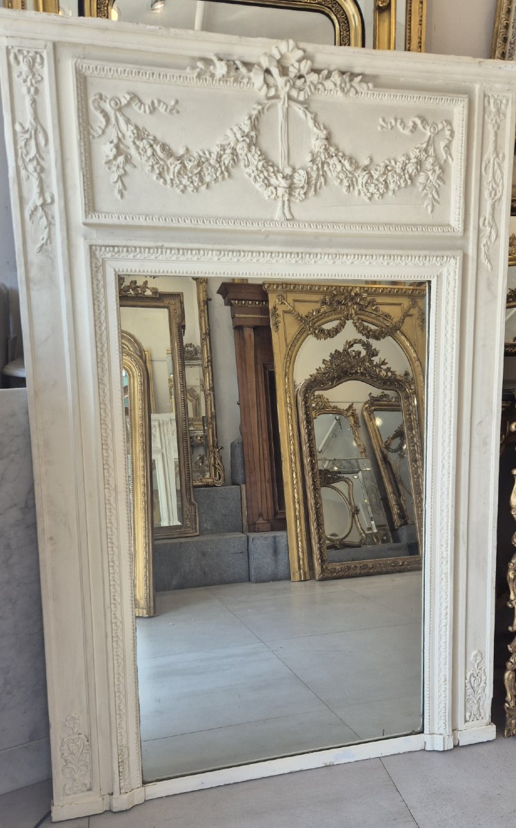 Trumeau Napoléon III miroir ancien 120*175CM-photo-2