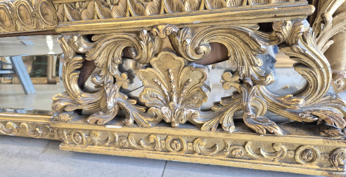 Miroir Napoléon III d'apparat XIX siècles  140*196cm-photo-2