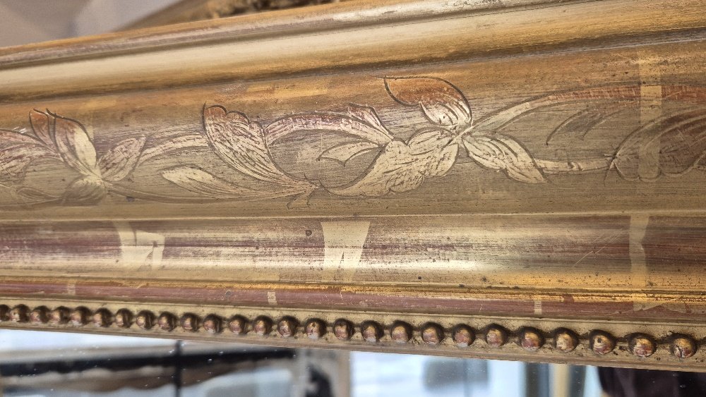 Louis Philippe Mirror With Gold Leaves 102*142cm-photo-4