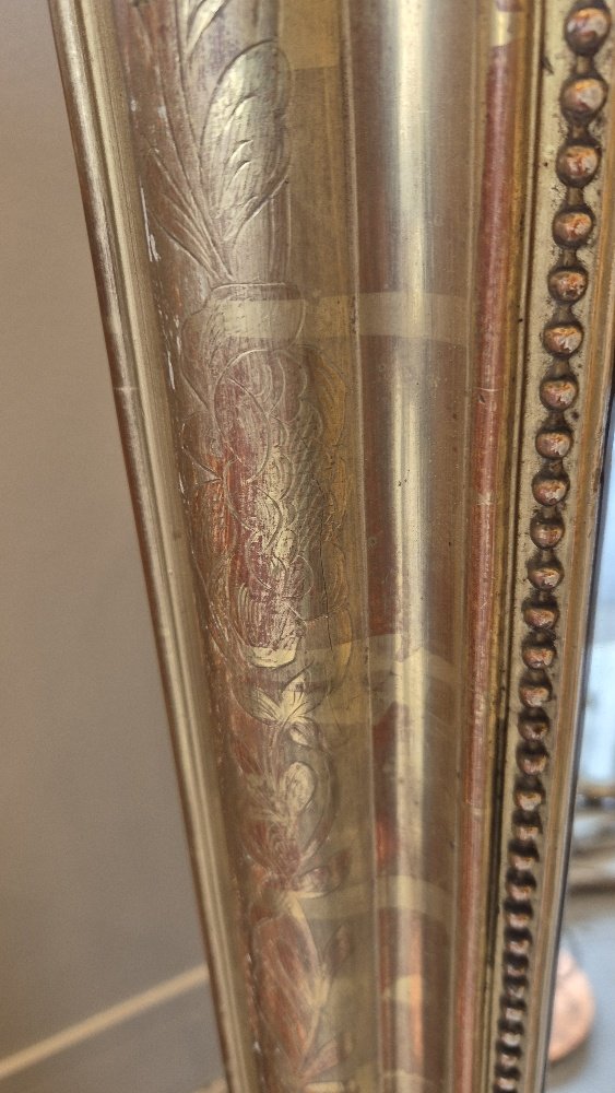 Louis Philippe Mirror With Gold Leaves 102*142cm-photo-5