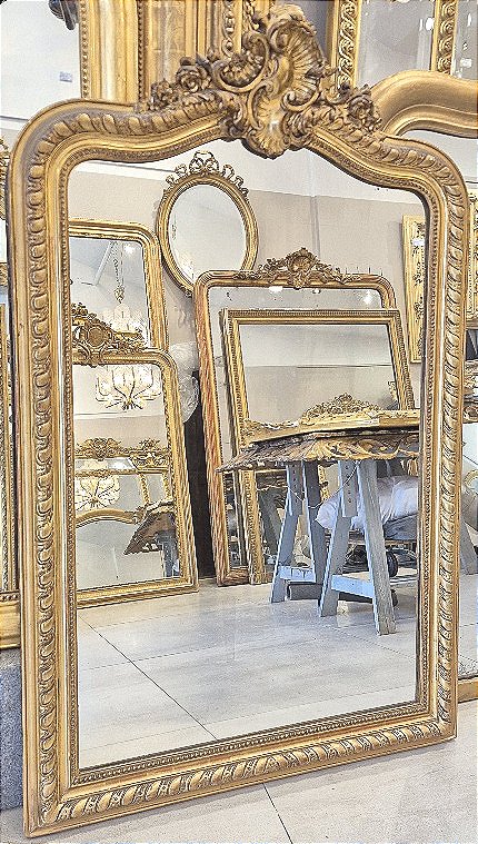 Miroir ancien coquille Louis XV  90*150 cm-photo-2