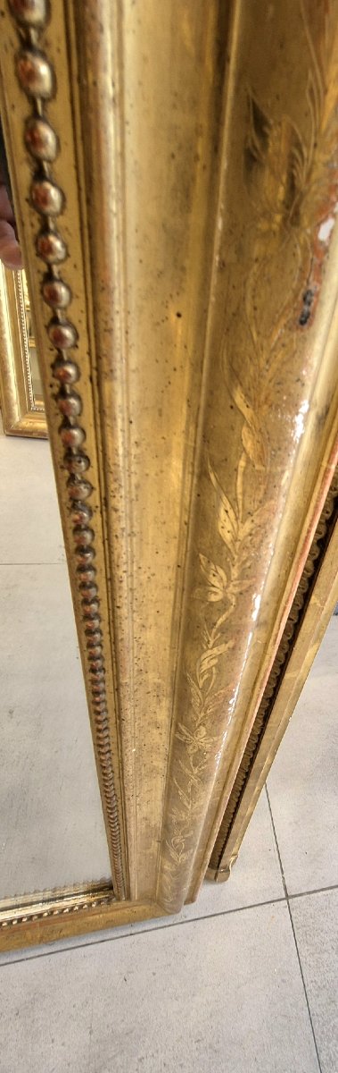 Miroir Louis Philippe doré 117*165cm-photo-5