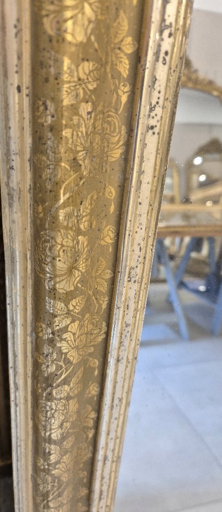 Miroir Louis Philippe  feuilles d'or  84*125cm-photo-2