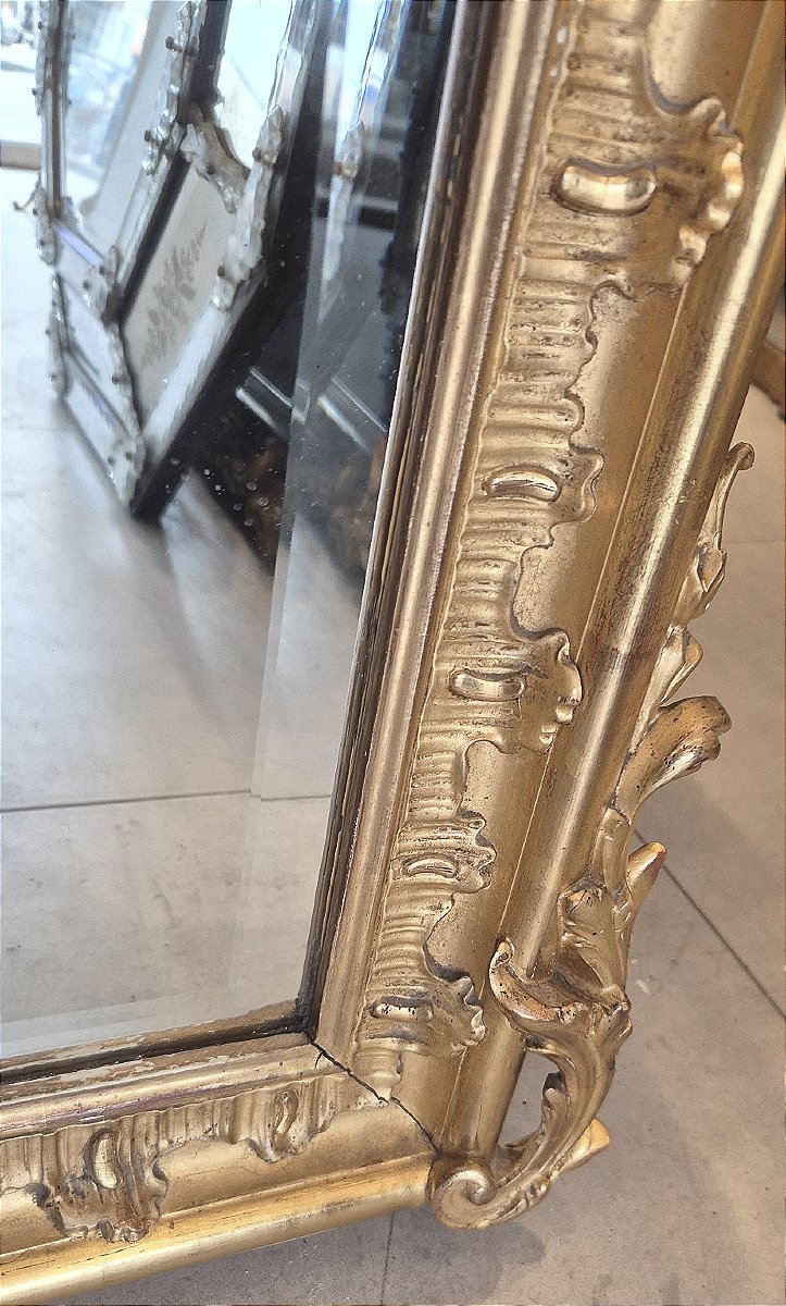 Antique Mirror Fireplace Glass 102*145 Cm-photo-2