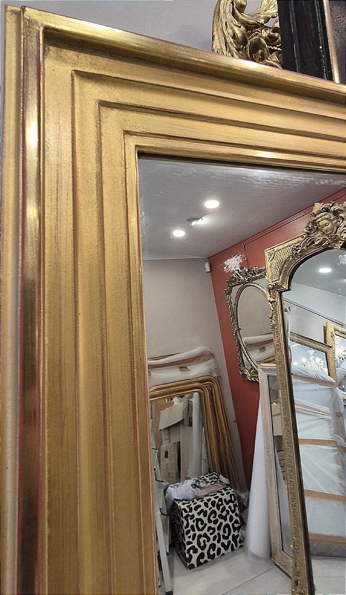 Grand miroir doré rectangulaire 132*178 cm-photo-4
