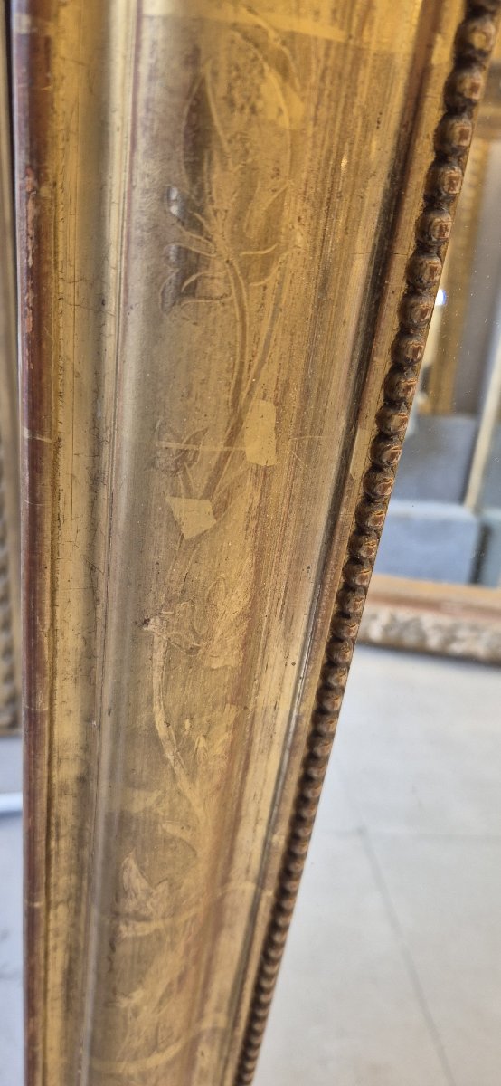 Miroir Louis Philippe  doré 100*126cm-photo-3
