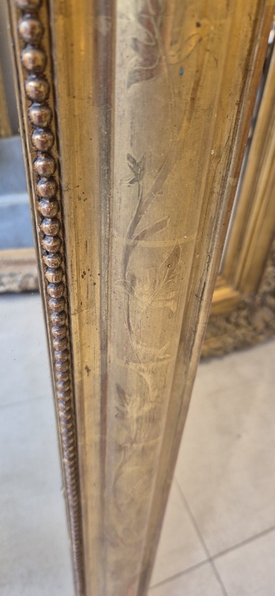 Miroir Louis Philippe  doré 100*126cm-photo-4