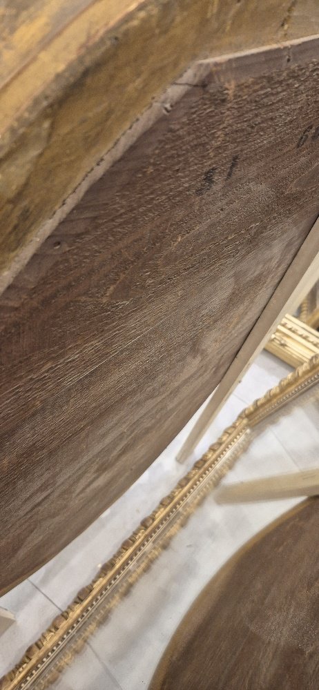 Miroir ovale Louis Philippe feuilles d'or  85*135cm-photo-7