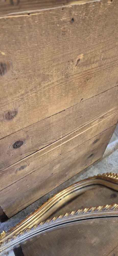 Louis Philippe Gilt Mirror, Antique Glass, 58*80 Cm-photo-3