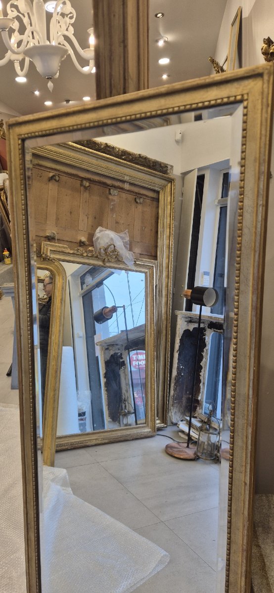 Louis XVI Gilded Mirror 55*165cm-photo-2