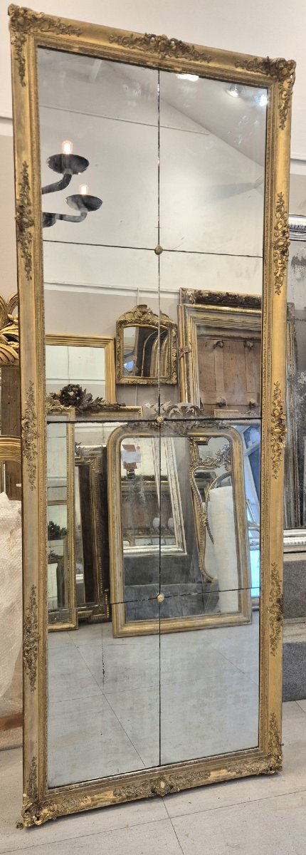 Louis XV Regency Gilt Mirror, 95*260cm-photo-3
