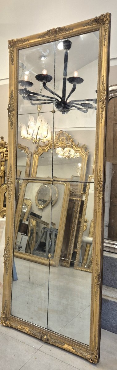 Louis XV Regency Gilt Mirror, 95*260cm-photo-4