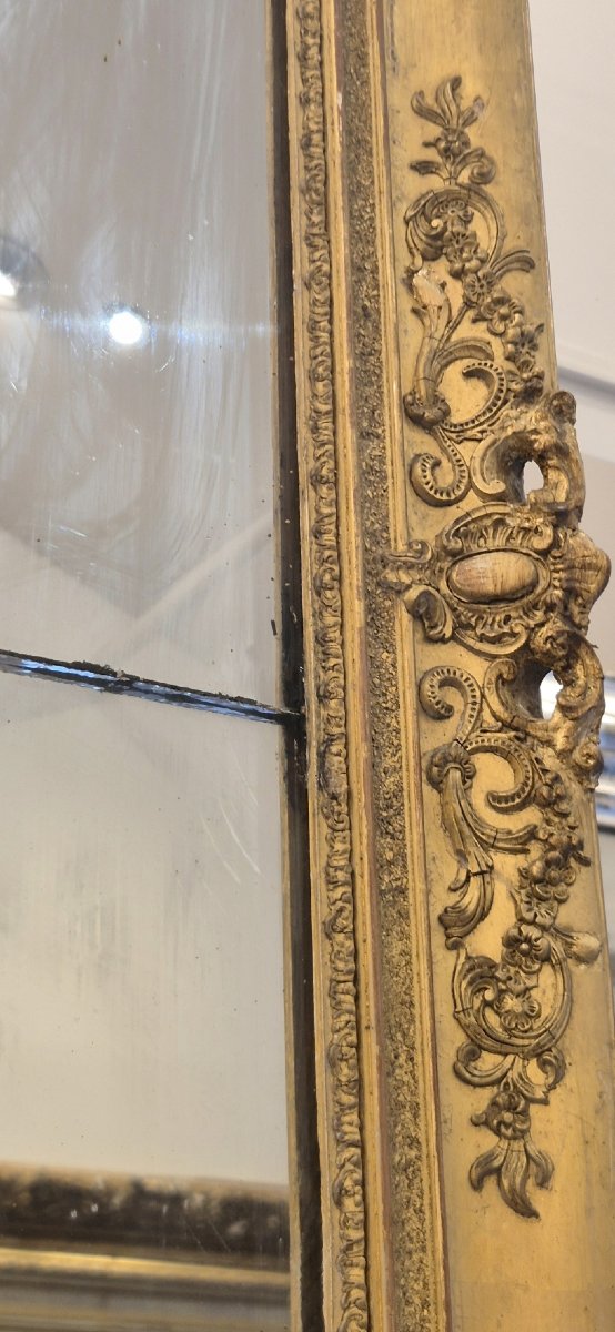 Louis XV Regency Gilt Mirror, 95*260cm-photo-4