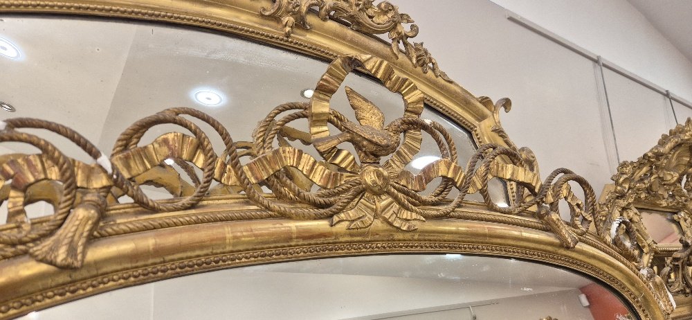 Miroir Louis XVI doré  128*204cm-photo-2