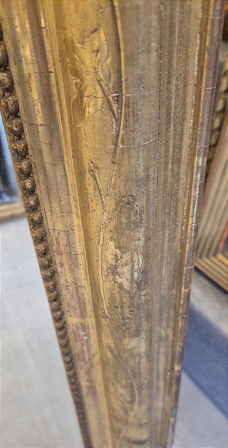 Antique Louis Philippe Mirror With Putti, 85*135 Cm-photo-2