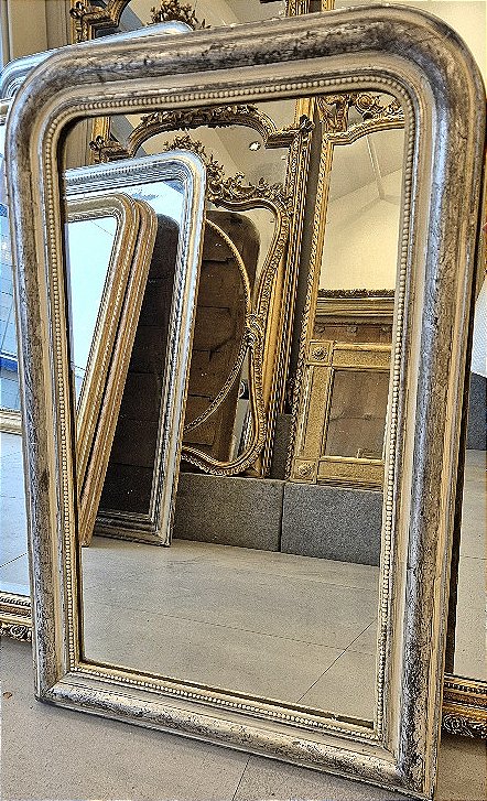 Louis Philippe Mirror, Antique Glass, 64*97 Cm-photo-2