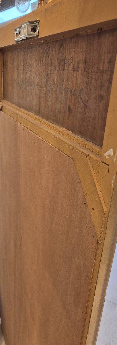 Gilded Trumeau Mirror With Beveled Glass, 78*170 Cm-photo-2