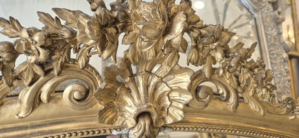 Miroir Napoléon III doré  118*162cm-photo-2