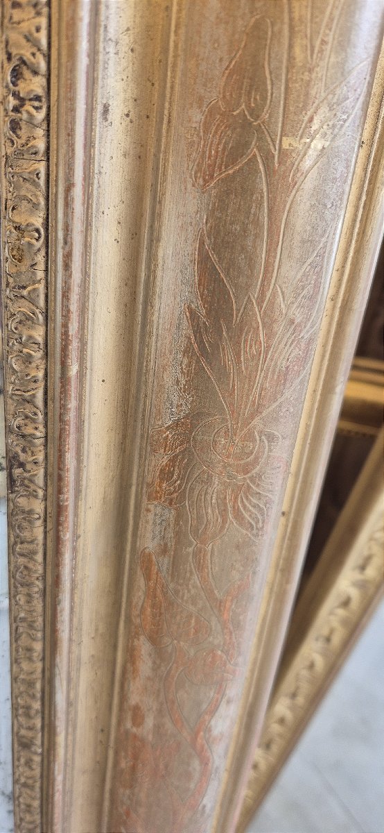 miroir Louis Philippe glace ancienne mercure 106*146 cm-photo-3