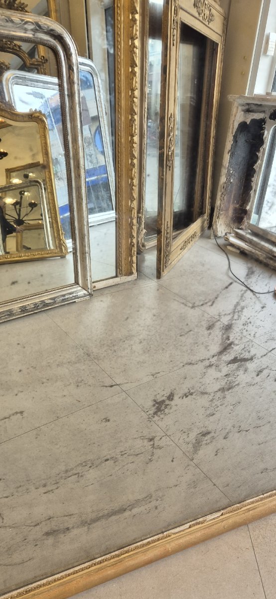 miroir Louis Philippe glace ancienne mercure 106*146 cm-photo-4