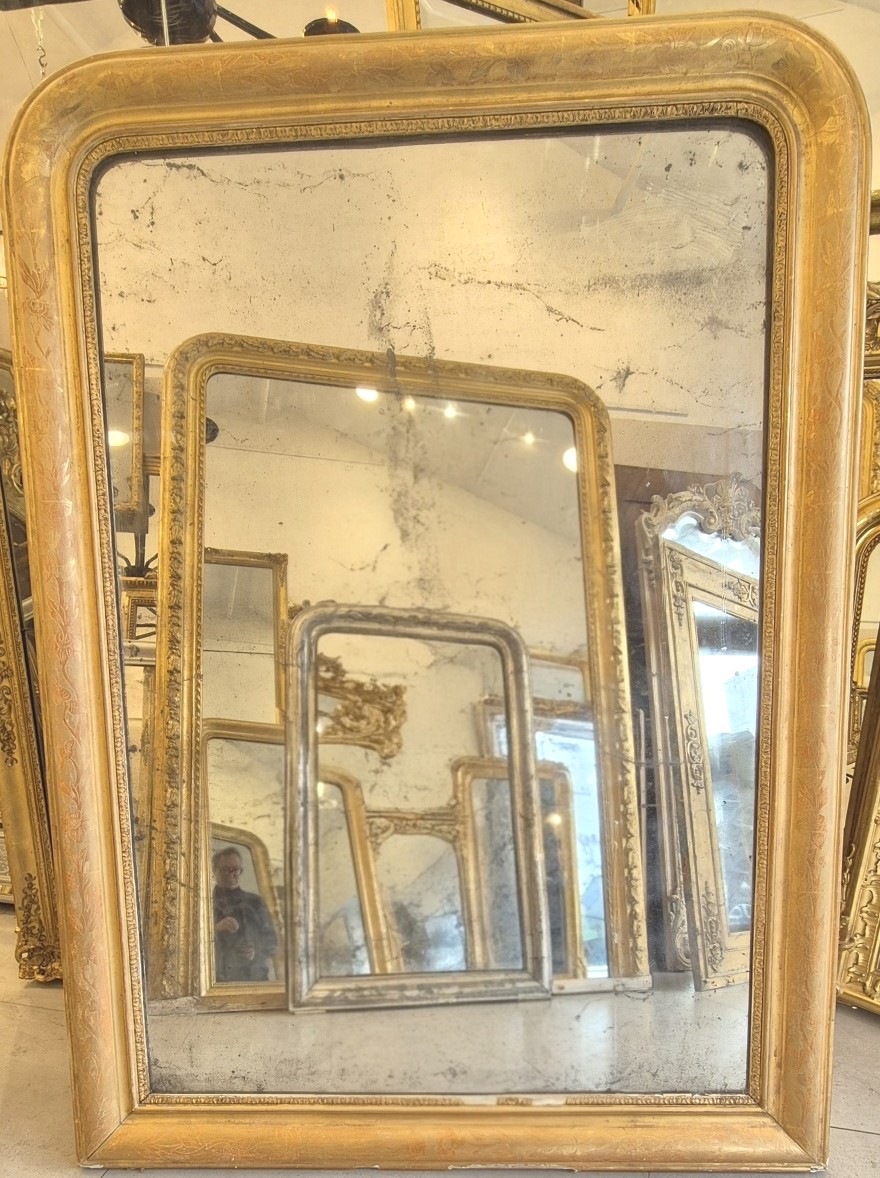 miroir Louis Philippe glace ancienne mercure 106*146 cm