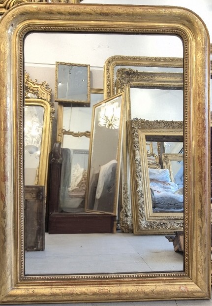 Louis Philippe Mirror, Antique Glass, 80*110 Cm