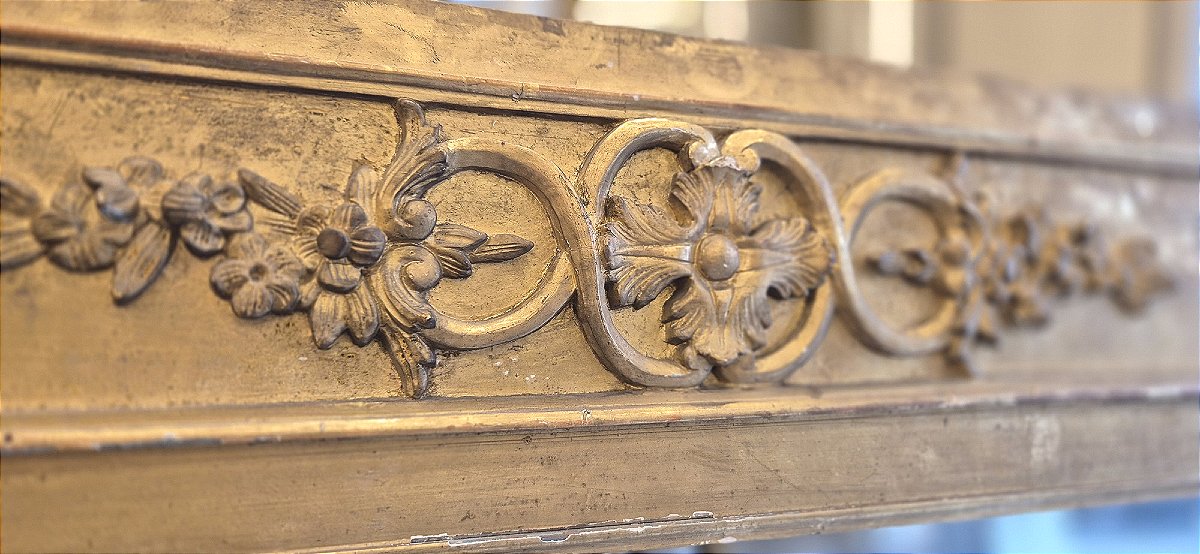 Rare Empire Mirror With Antique Glass Sections, 134*158 Cm-photo-4