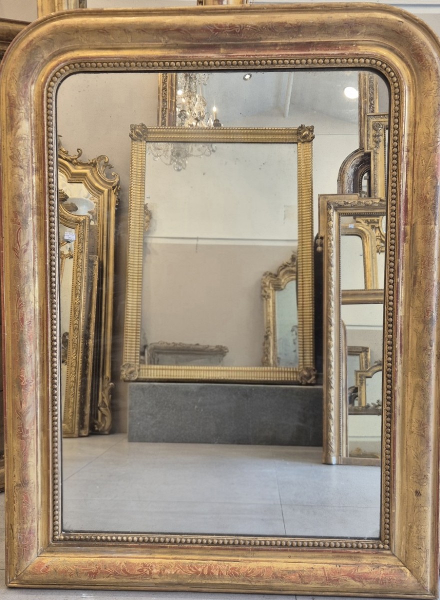 Louis Philippe Mirror With Gold Leaf, 85*115cm