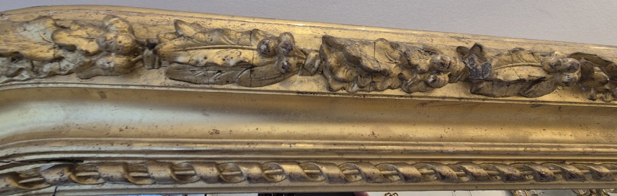 très grand miroir ancien glace de cheminée 158*220 cm-photo-3