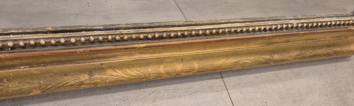 Miroir Louis Philippe doré  97*132cm-photo-2