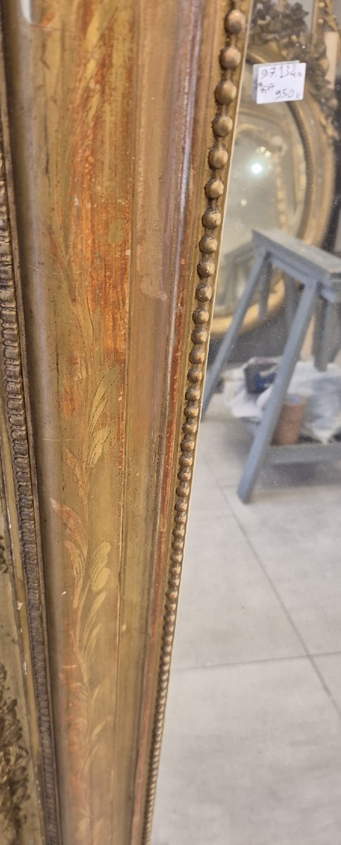 Miroir Louis Philippe doré  97*132cm-photo-3