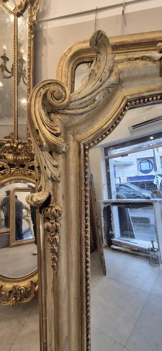 miroir ancien coquille glace de cheminée 120*170 cm-photo-4