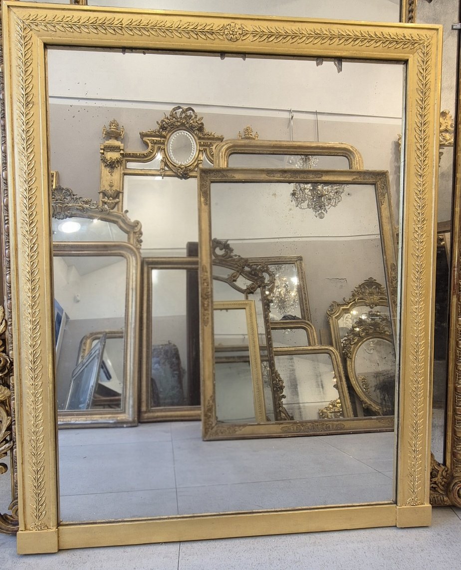 Empire-style Gold Mirror, 105*126cm-photo-1