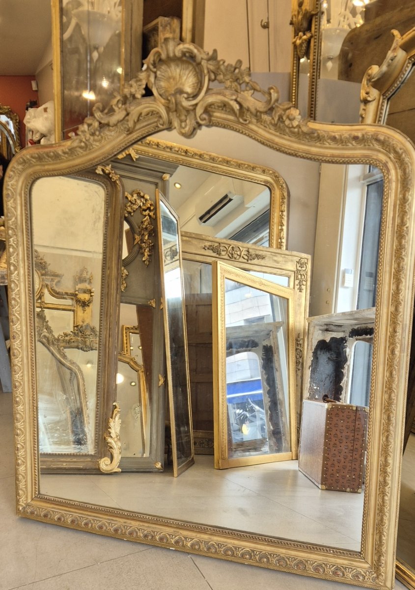 Gilded Napoleon III Mirror 130*150cm-photo-3