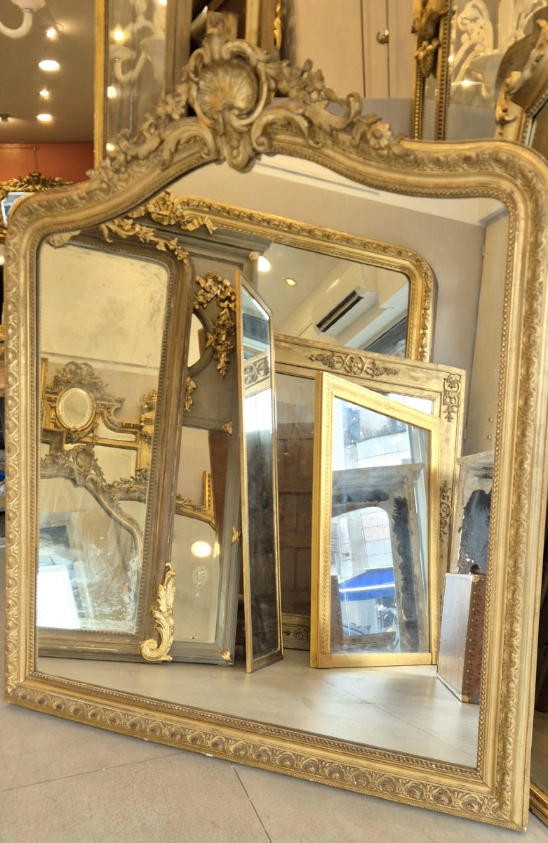 Gilded Napoleon III Mirror 130*150cm-photo-1