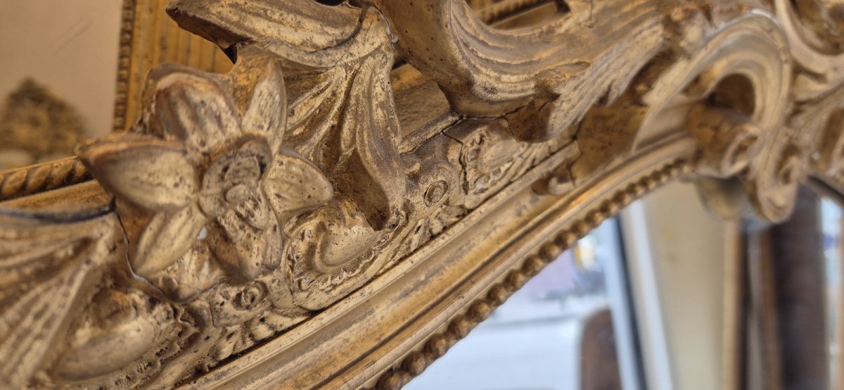 Gilded Napoleon III Mirror 130*150cm-photo-5